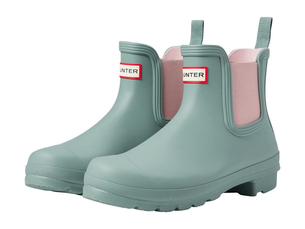 HUNTER ORIGINAL WOMEN'S WATERPROOF CHELSEA BOOT,SWEET GALE AZALEA PINK, US 11